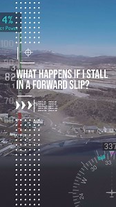 What happens if you stall in a forward slip? #learntofly #studentpilot #flighttraining #aviation #privatepilot #instrumentpilot # | Boldmethod