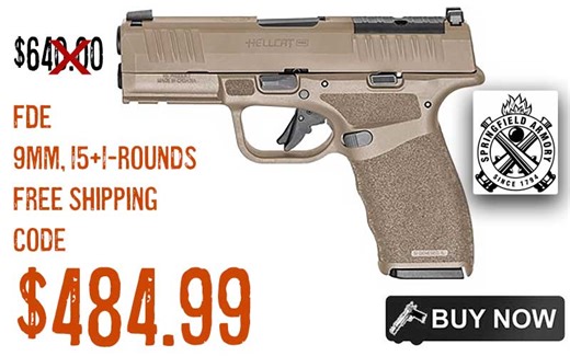 Springfield Armory Hellcat Pro 9mm FDE Pistol $484.99 FREE S&H CODE