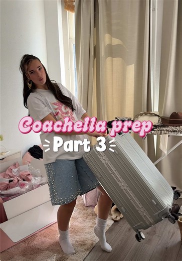 COACHELLA PREP PART 3, it’s almost time 😍😍😍😍 #inpakken #koffer #kofferpakken #coachellaprep