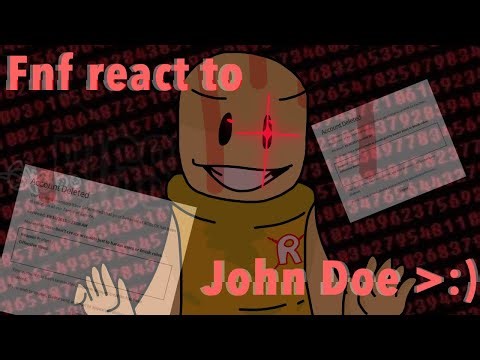 FNF react to John Doe ( gacha club )
