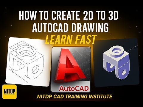AutoCAD 3D Practice | How to Create 3D Model Step by Step | AutoCAD Tutorial for Beginners