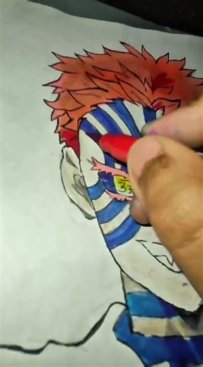 Akaza drawing #art #animeeart #edit#anime#demom slayers#art