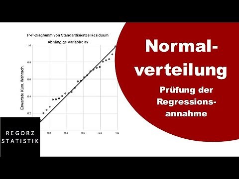 Normalverteilung prüfen als Regressionsvoraussetzung