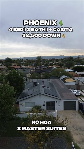 🚨 $2,500 out of pocket… for THIS in Phoenix?! 🚨 This one checks ALL the boxes 👇 🏡 4 bedrooms | 3 bathrooms ✨ Casita with its OWN bathroom 🛏️ TWO master suites 🛋️ Two separate living room spaces 🚫 NO HOA 📍 Right in the heart of Phoenix First-time homebuyers — yes, this is real 💥 You can buy this home with as little as $2,500 out of pocket Comment “DPA” below and let’s get you connected 🔑🏠 Anthony Gonzales A.Z. & Associates | The Rio Group Hablo Español 🇲🇽 📧 antsellshomes.az@gmail.co