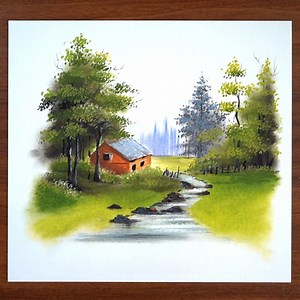 81K views · 6.8K reactions | Oil pastel drawing of a stunning landscape | Morning Drizzle | Facebook