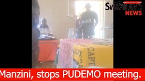Eswatini police military wing-OSSU invades Caritas-Manzini, stops eSwatini’s main and largest political party PUDEMO meeting. BY BONGIWE DLAMINI Swaziland News,29th March 2025 MANZINI:State police officers from the Operational Support Services Unit(OSSU) military wing, invaded the Caritas-Manzini on Saturday afternoon and stopped a political meeting organized by eSwatini’s main and largest opposition party, the People’s United Democratic Movement(PUDEMO). The police rushed to Caritas after the T
