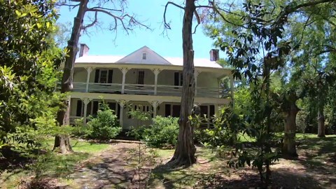 They went under an 1850s plantation house - and it felt like the kind of place police get called