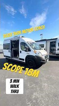 2022 Thor Scope 18M Walk Through Video #vanlifevoyages #rvlifestyle #rvlife #vanlife #rvtravel #rv