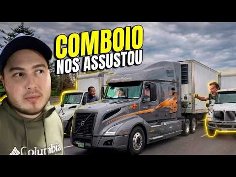 Truck drivers tried to get our attention.
