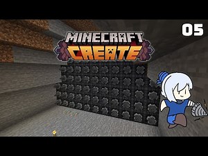 【Create実況解説】トロッコにドリル乗せて壁を掘る【Minecraft】