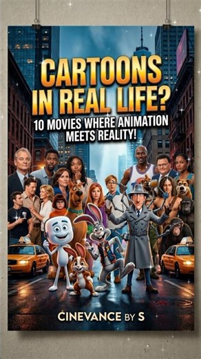 Top 10 Movies Where Animation Meets Reality || You MUST Watch! ✨ #CineVanceByS