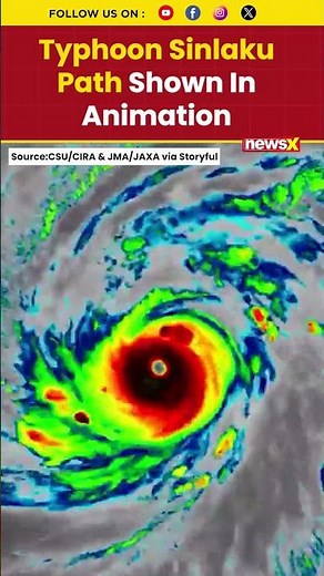 Typhoon Sinlaku Development Captured In Stunning CIRA Animation Release Now