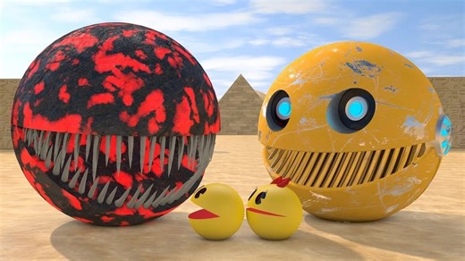 Pacman universe: Robotic 3D animation vs mechanical monsters | LIVE sci-fi compilation 🔴