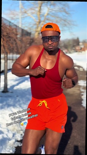 How people workout in below Zero Degrees weather 😂🥶 | workout