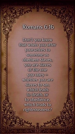 Whoever You Obey Is Your Master✝️ #jesus #short #bible #gospel #wisdom #faith #quotes #god