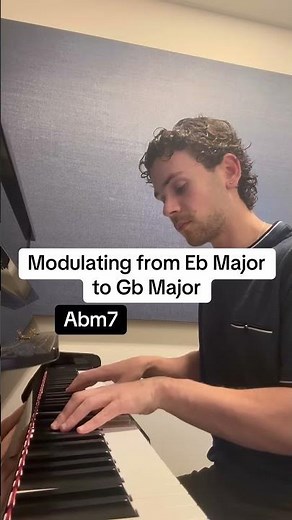 Modulating from Eb Major to Gb Major