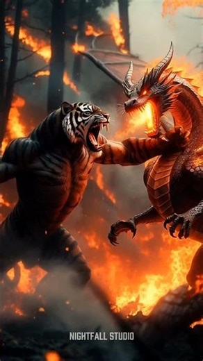 TIGER FIGHT WITH THE DRAGON