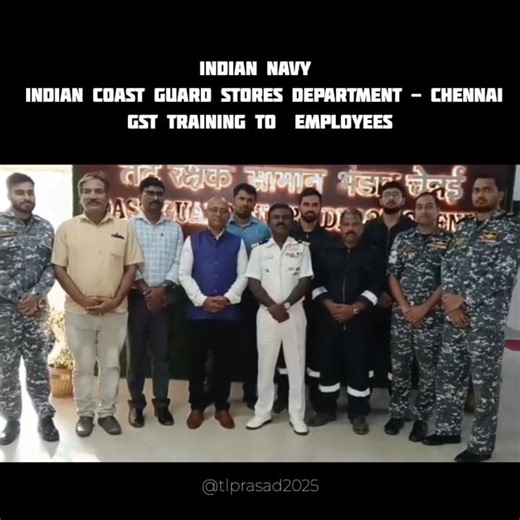 INDIAN NAVY - Indian Coast Guard Stores Department - Chennai - GST Training To Employees