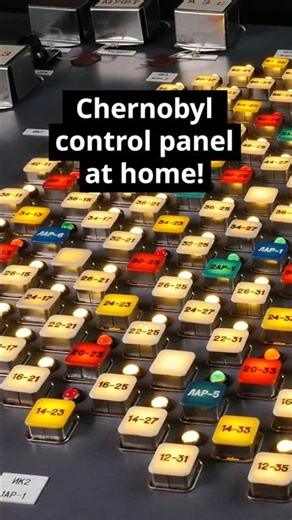 We Built a Chernobyl Reactor Control Panel at Home! #chernobyl #shorts #diy