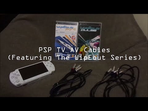 PSP TV AV Cables (Featuring WipEout)