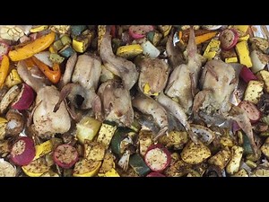 How To Roast Perfect Healthy Tasty Quails And Vegetables (перепела)