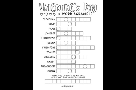 Printable Valentine’s Day Activity Pack | Coloring Pages, Puzzles & Games, Digital Download - Etsy