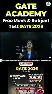 GATE ACADEMY Free Mock & Subject Test GATE 2026