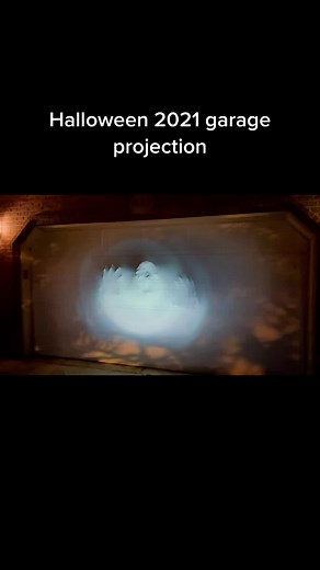 Spooky Halloween 2021 Garage Door Projection: Hands and Faces