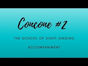 Concone #2 Accompaniment