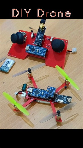 DIY Cheapest Mini Drone Review With Transmitter | Arduino Mini Fpv Drone #shorts #drone #viral