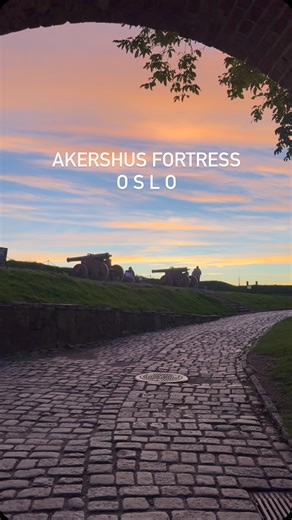 Golden Hour at Akershus Fortress 🌅 When the sun kisses the walls of Akershus Fortress, Oslo turns to magic. The sunset paints history in gold and the harbor glows with calm. Watch the colors fade into night and feel the soul of the city in every frame. #norge🇳🇴 #norsktiktok #AkershusFortress #OsloSunset #VisitOslo #NorwayMoments #HistoricOslo #OsloVibes #SunsetLovers #reels #scandinavia #TravelNorway #ScenicOslo #viral #NordicBeauty #norwaytravel #colorsofnorway | Colors of Norway