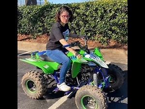 🍀 Wife Testing out New 2021 Pentora Vitacci 125cc ATV (BABY YFZ450)