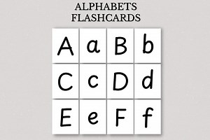 Alphabet Flashcards Printable | ABC Learning Cards (PDF)