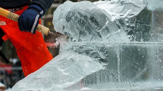 These Inuit sculptors are creating a celebration of their culture carved out of ice