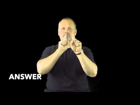 Learn How to Sign the Word Answer