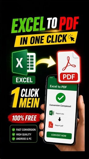 Convert Excel To Pdf In One Click | Excel To Pdf Converter
