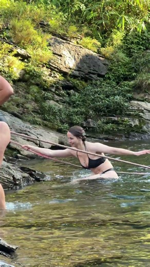 A Beautiful Angel Makes the Most Stunning Cliff Jump at Asia’s Most Beautiful Waterfall #Travel