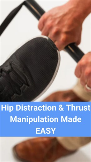 No more wrestling with your patients' legs! 🛑🦵 Manual therapy is great, but let’s be honest—doing manual traction, especially long-axis distraction or thrust manipulation on the hip, can be exhausting for your grip and your back. If you’re trying to generate enough force to make a change but you're sliding off the ankle or burning out your forearms, you aren't being efficient. My colleague, Dr. Jeffrey Redenius, invented a simple solution for this: The TR-Action Assist. I gave it a run in the 