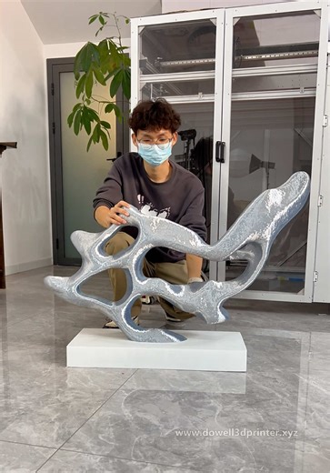 Your portable atelier. The Dowell 3D Printer turns ideas into exquisite decorative sculptures Want to know more about the printer? DM12-10pro, you can learn more from the link in our bio #3dprinter #dowell3d #dowell3dprinter #large3dprinter #decorative
