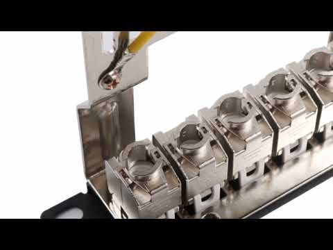 #CAT7 1U 24 Ports Shielded Keystone Jack Modular Carrier Rack Installation Patch Panel