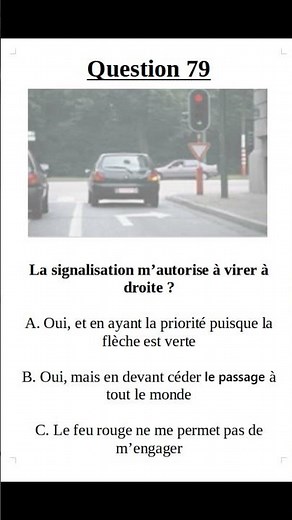 Exam question 79 - Belgian Category B driving licence