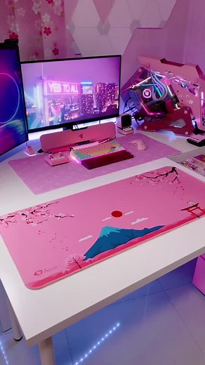 my gaming deskpads 💗 #pcgaming #gamergirl #gamer #gaming #kawaii #pink #gamingroom #fyp #foryou #foryoupage #viral #fypシ #pinkroom #pcgamer #setup