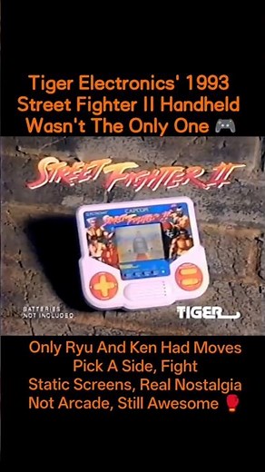 Tiger's Street Fighter II Handheld (1993): Simplified For A Reason 🎮