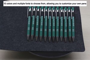 Qingxily 300 Pcs Custom Pens, Personalized Stylus Ballpoint Pens with Free Engraving, Colorful Pens 120 Pcs for Business, Graduation, Anniversaries
