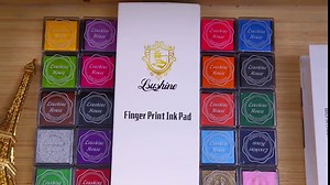 Craft Ink Pad Stamps Partner DIY Color,20 Colors Rainbow Finger Ink pad for Kids (Pack of 20)