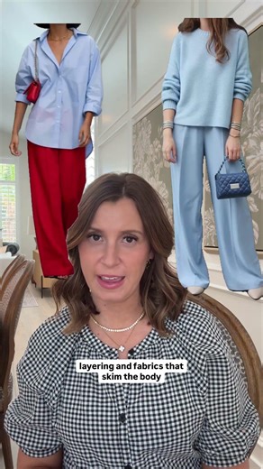 Dressing an oval body shape