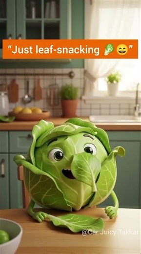 Cabbage Eating Its Own Leaf 🥬😋 #CabbageFun#Viralshorts