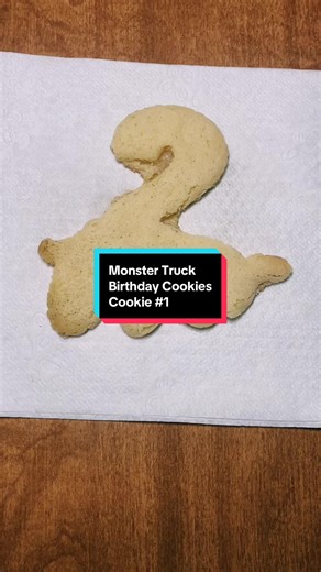 Cookie 1 of 3 from these Monster Truck Birthday Cookies 🛻 #birthdaycookies #monstertruckcookies #cookiedecorating #decoratedcookies #cookiedecoratingvideos