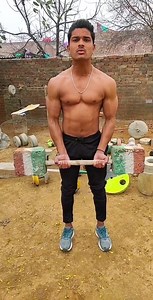 5.6M views · 232K reactions | Indian natty Ravi Sanjayrana training at his outdoor, home built gym complete with patriot concrete plates! | Musclemania India | Facebook