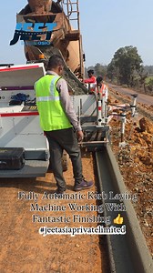 Fully Automatic Kerb Laying Machine 👌 #jeetasiaprivatelimited #jeetasia #independence #slopeprotectionwork #excavator #nhai #construction #civilengineering #construction #work #kerbmachine #kerbstone | Jeet Asia Private Limited